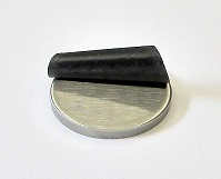 42033 - V4A Ronde Ø 33 x 4 mm, einseitig geschliffen K240 + Schutzfolie