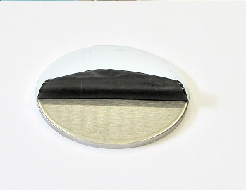 42072 - V4A Ronde Ø 70 x 6 mm, einseitig geschliffen K240 + Schutzfolie