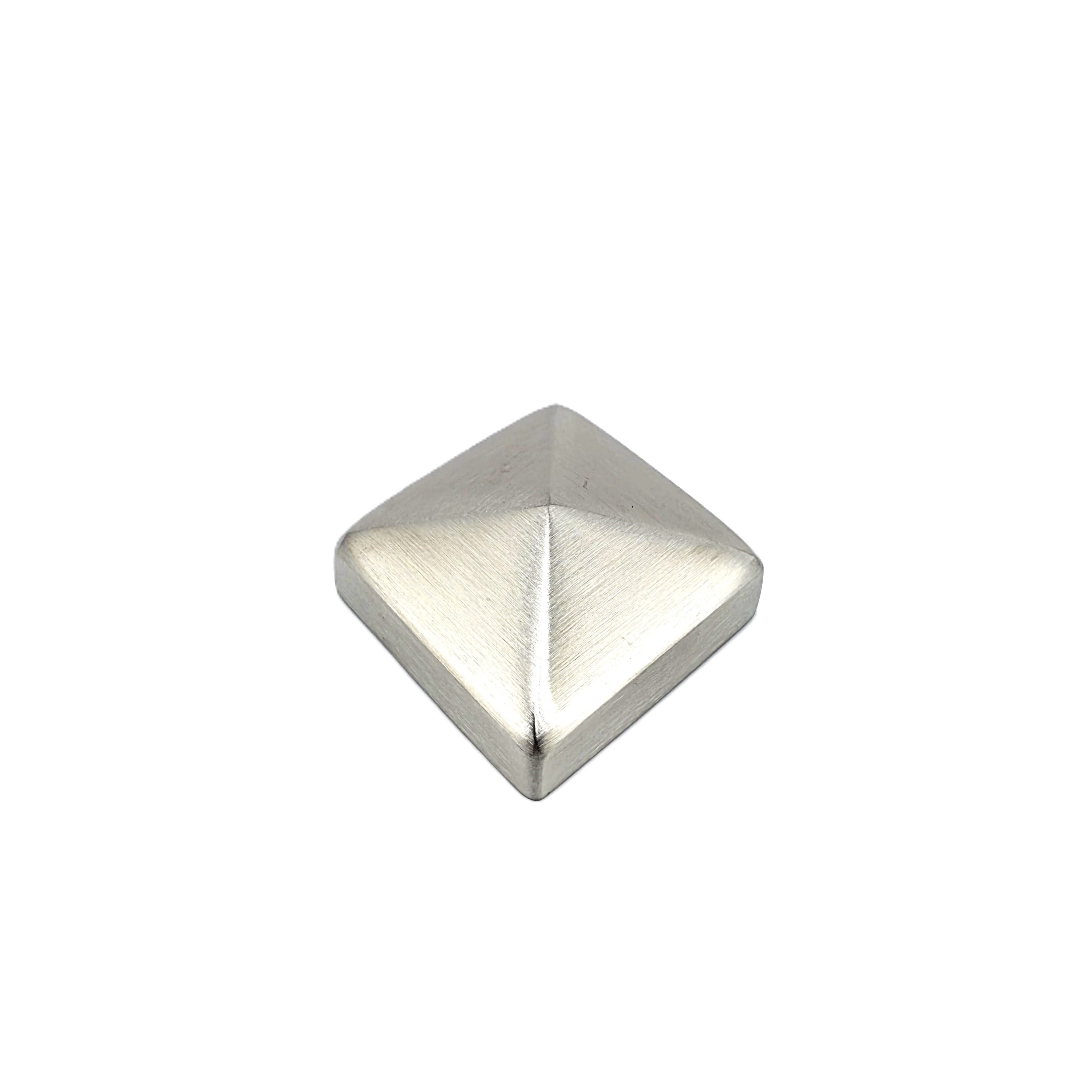 Pyramidenkappe aus Edelstahl für 60 x 60 mm