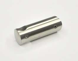 9925655 - Traversenhalter aus Edelstahl, geschliffen K240, für Rohranschluss Ø 42,4mm und Stäbe Ø 14 mm