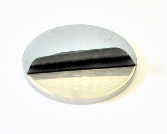 V4A Edelstahl-Ronde  einseitig geschliffen K240