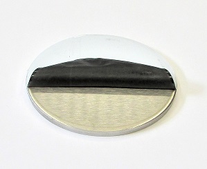 42082 - V4A Ronde Ø 80 x 6 mm, einseitig geschliffen K240 + Schutzfolie