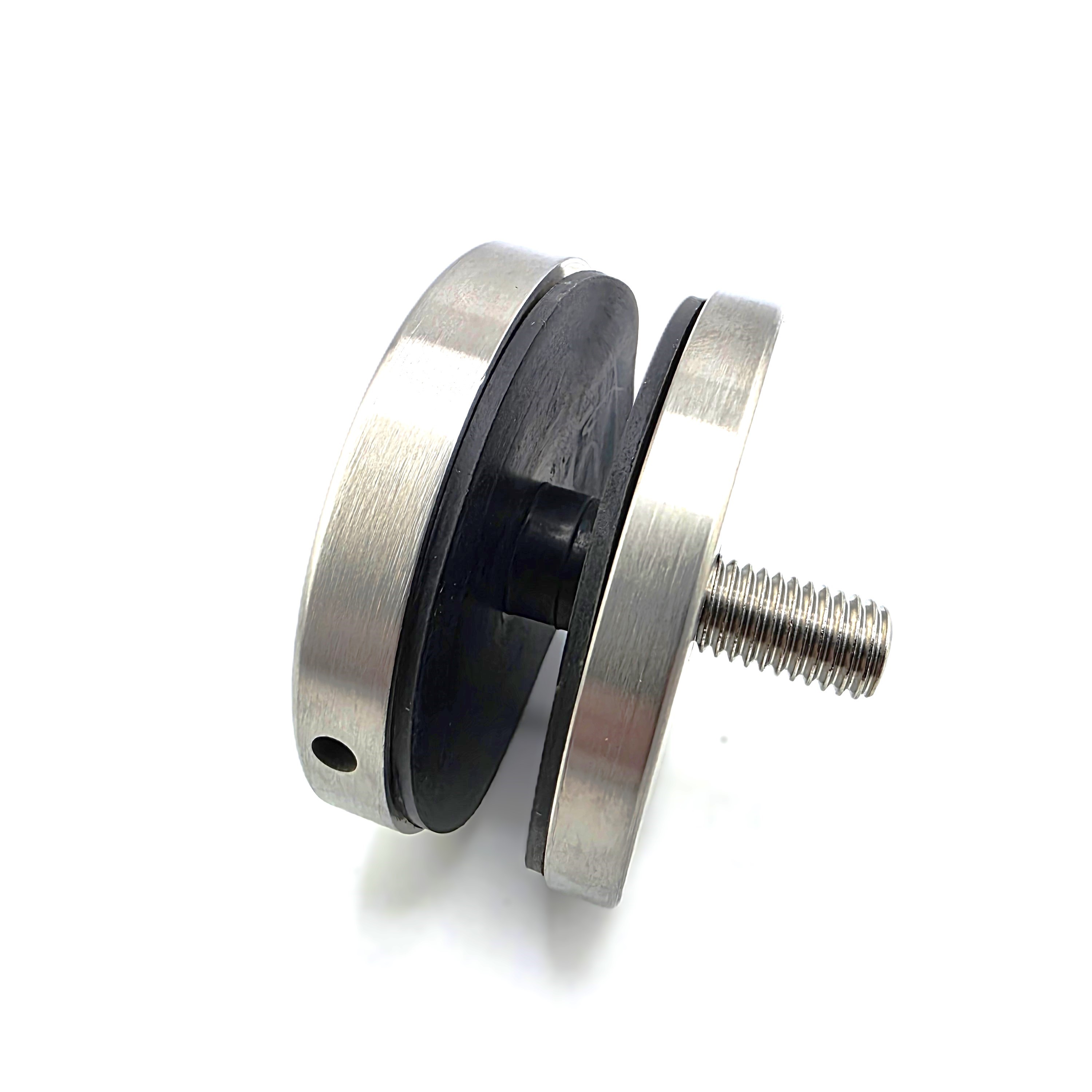 Punkthalter gewölbt Ø 70 mm, f. flachen Anschluss